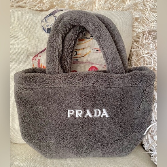 PRADA Grey Teddy Novelty GWP Tote⭐️NEW - Picture 1 of 10